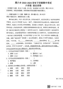11，云南省保山市腾冲市第八中学2023-2024学年八年级下学期期中考试语文试题