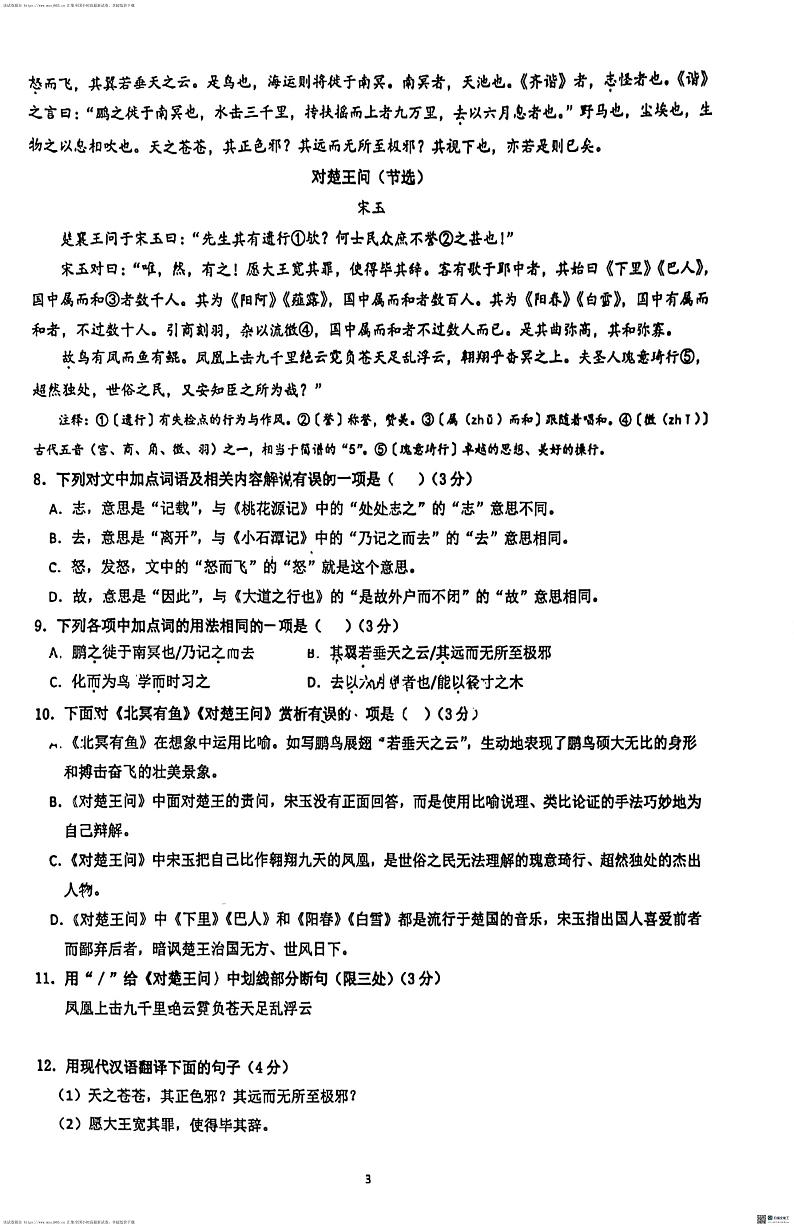 06，山东省日照市北京路中学2023-2024学年八年级下学期5月期中语文试题第3页