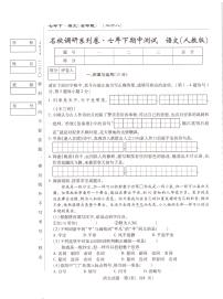 91，吉林省吉林市丰满区吉林松花江中学2023-2024学年七年级下学期5月期中语文试题