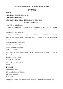 河北省保定市高碑店市2023-2024学年七年级下学期期中语文试题