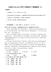 云南省2023-2024学年八年级语文下册期末模拟卷（2）  原卷+解析卷