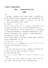 专题13 写作（原卷版）2023-2024学年七下语文期末考前复习专项训练（全国用）