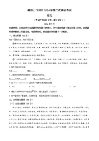2024年四川省峨眉山市中考二模语文试题（原卷版+解析版）