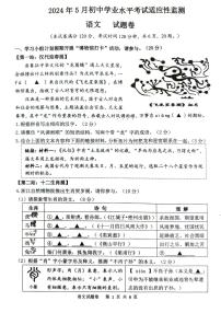 2024年浙江省嘉兴市桐乡市中考模拟预测语文试题