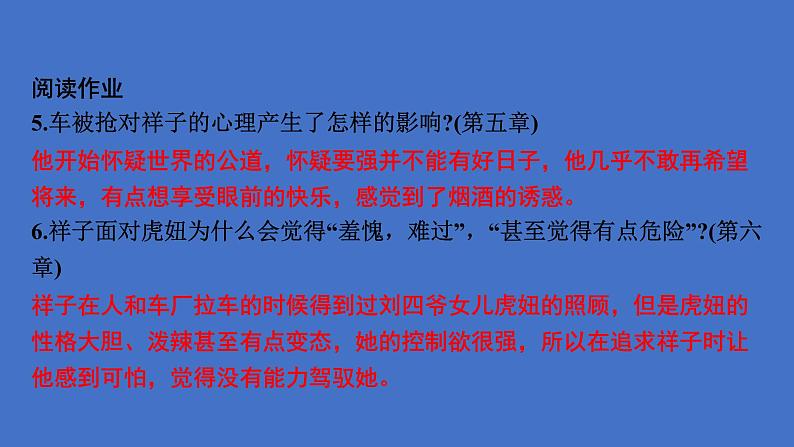 2024年中考语文复习名著导读专题《骆驼祥子》课件第6页