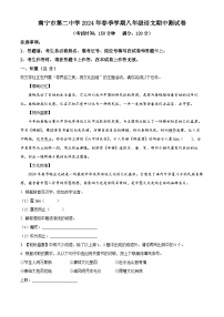 广西南宁市第二中学2023-2024学年八年级下学期期中语文试题（原卷版+解析版）