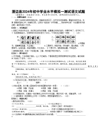 2024年海南省省直辖县级行政单位澄迈县中考一模语文试题