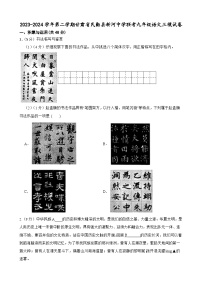 2024年甘肃省武威市民勤县新河中学联考中考三模语文试题