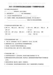 2023_2024学年河北石家庄正定县初一下学期期中语文试卷