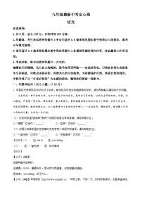 08，2024年陕西省西安市新城区校园中考模拟语文试题