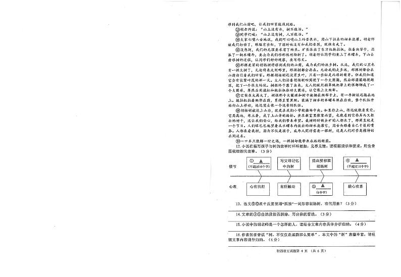 2024年山东省威海市威海火炬高技术产业开发区中考模拟语文试题第3页