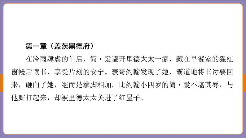 2024年中考二轮专题复习名著单篇过关：《简·爱》课件第5页