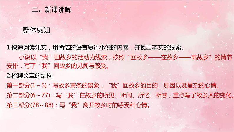 部编版九年级上册语文第15课故乡课件第6页