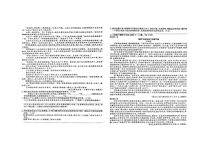 2024年河南省周口市商水县希望初级中学中考模拟预测语文试题第2页