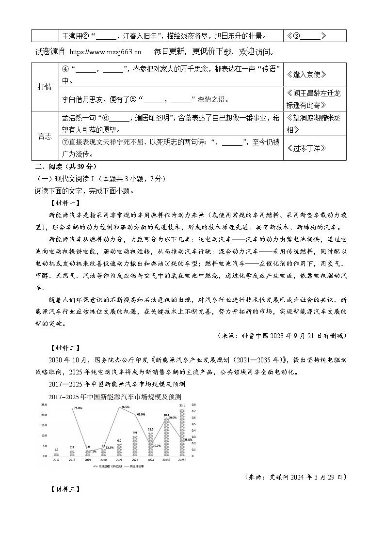 2024年广西桂林市中考二模语文试题02