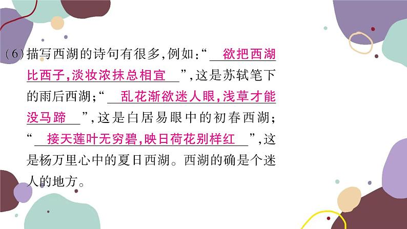 统编版语文九年级上册 13湖心亭看雪课件08