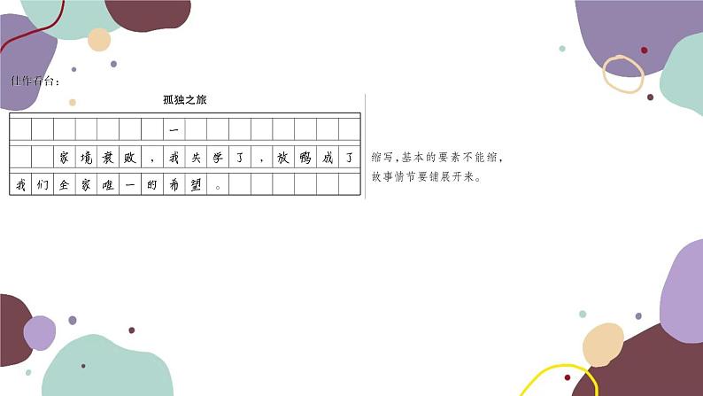 统编版语文九年级上册 第四单元 写作学习缩写课件06