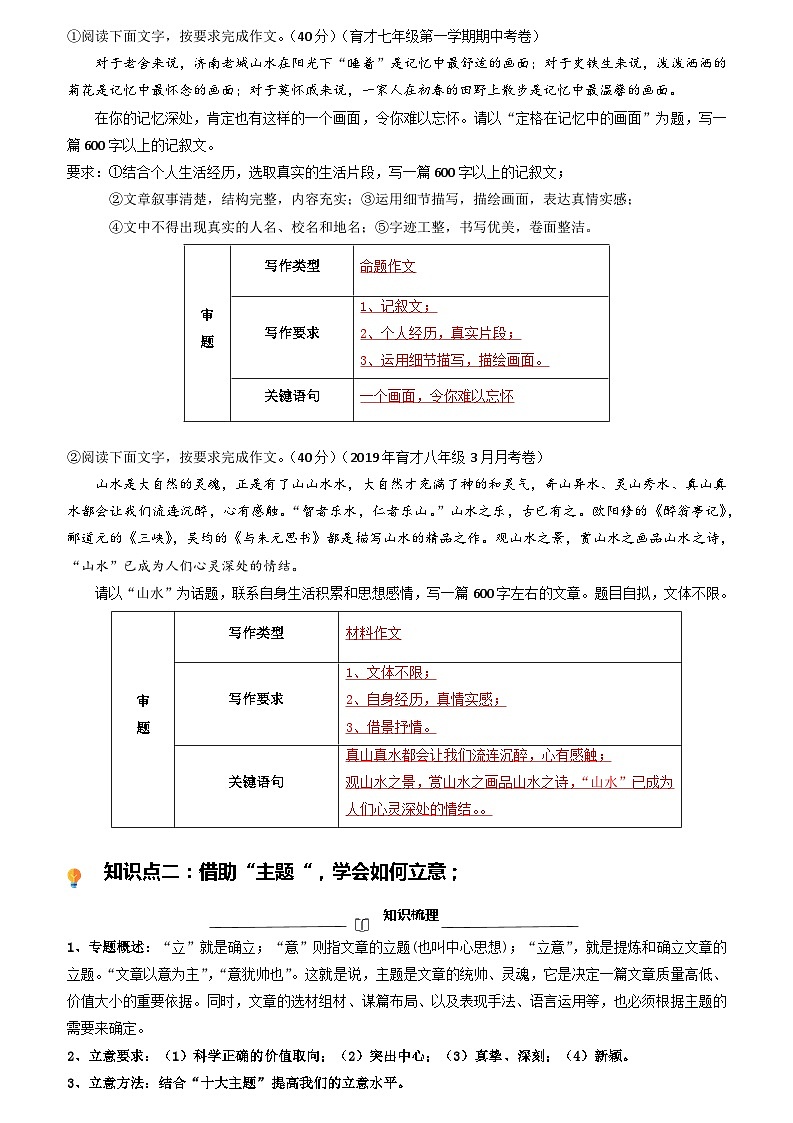 第13讲 大作文之材料作文定立意-【走向中考】2022-2023学年中考语文一轮精准复习全攻略（浙江专用）（解析版）第3页