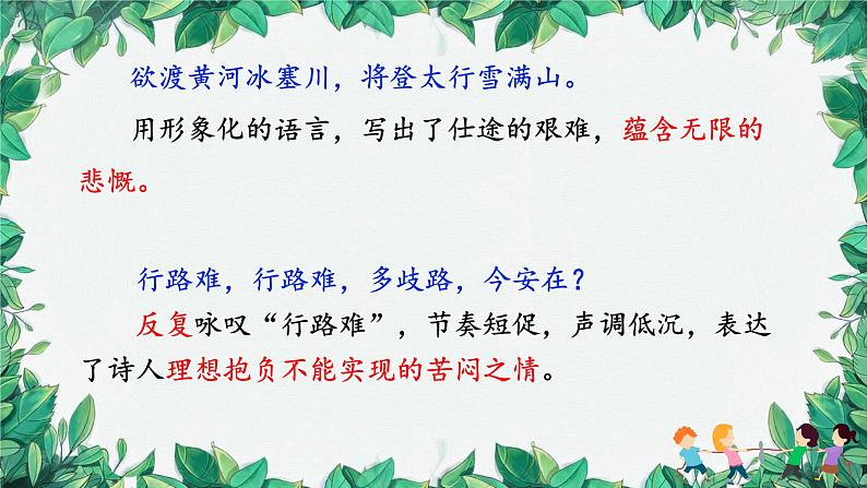 统编版语文九年级上册 14.诗词三首——李白行路难（其一）课件第8页