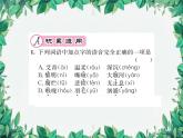 統(tǒng)編版語文九年級上冊 第1單元 自然之音習(xí)題課件