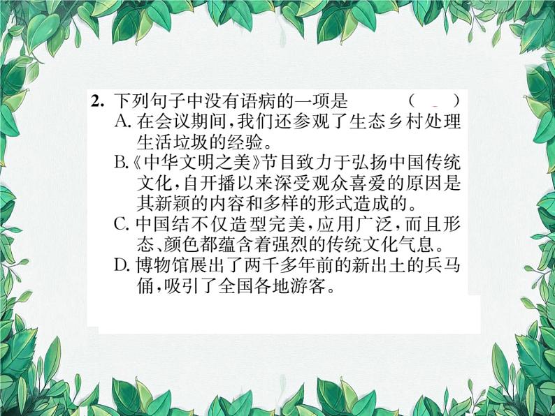 专题4 病句辨析第3页