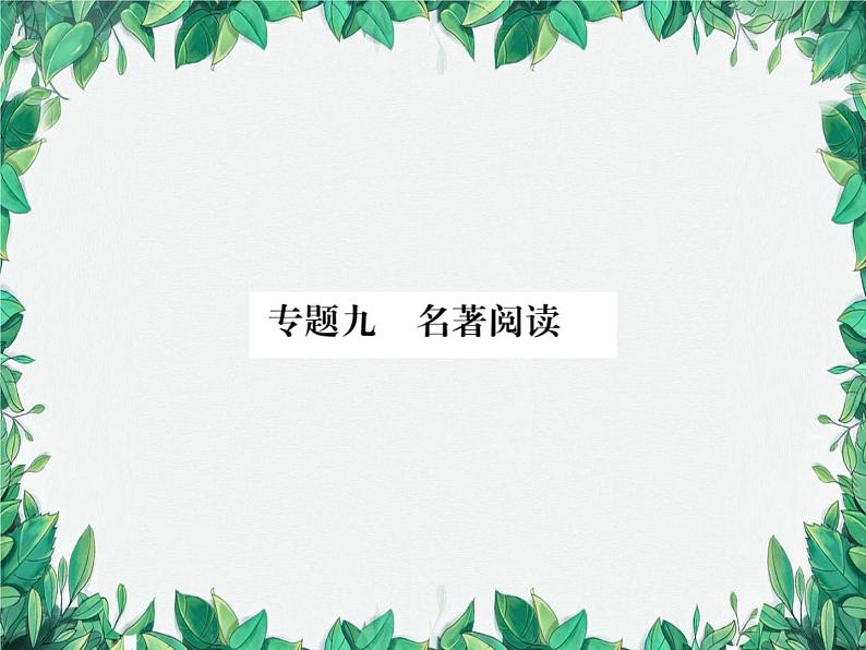 专题9 名著阅读第1页