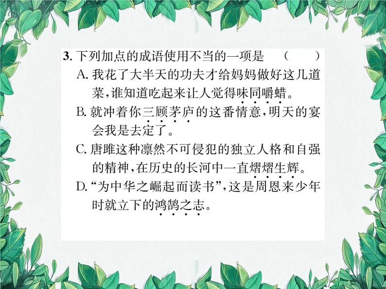 专题3 词语运用第4页