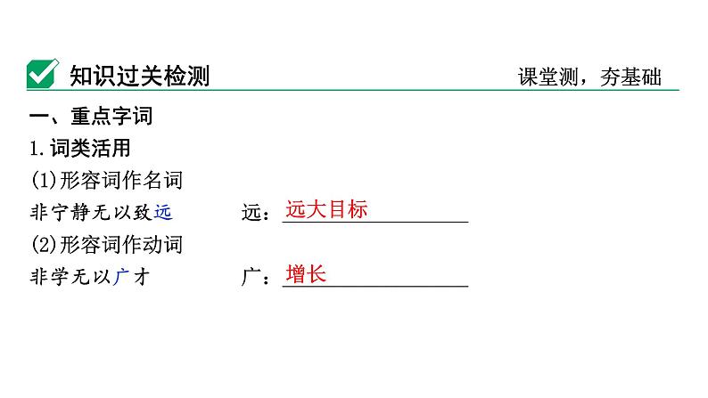 2024成都语文中考试题研究备考 第五部分 古诗文阅读 诫子书（练）【课件】第4页