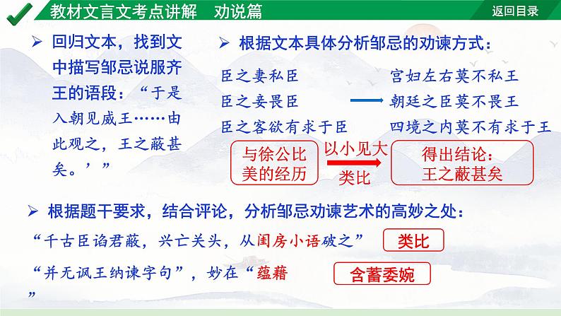 2024成都语文中考试题研究备考 古诗文阅读 专题一 文言文阅读 教材文言文考点讲解-劝说篇【课件】第6页