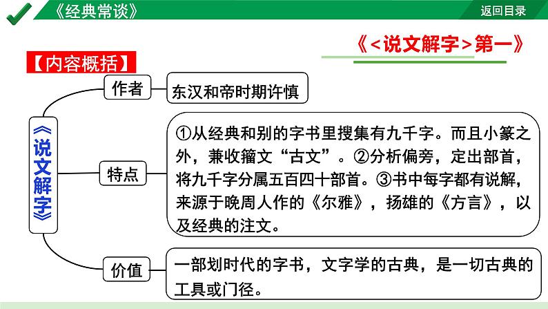 2024成都语文中考试题研究备考第二部分 名著思维导图-《经典常谈》【课件】第5页