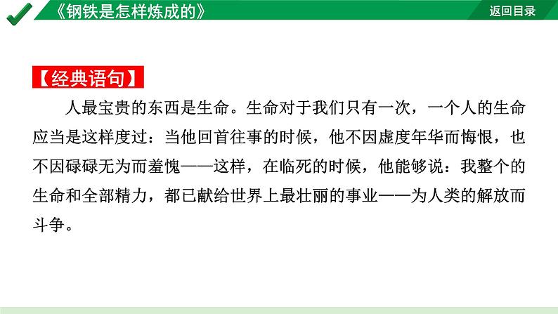 2024成都语文中考试题研究备考第二部分名著阅读16名著思维导图-《钢铁是怎样炼成的》【课件】第5页