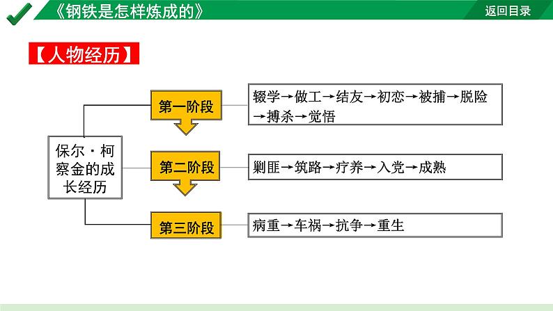 2024成都语文中考试题研究备考第二部分名著阅读16名著思维导图-《钢铁是怎样炼成的》【课件】08