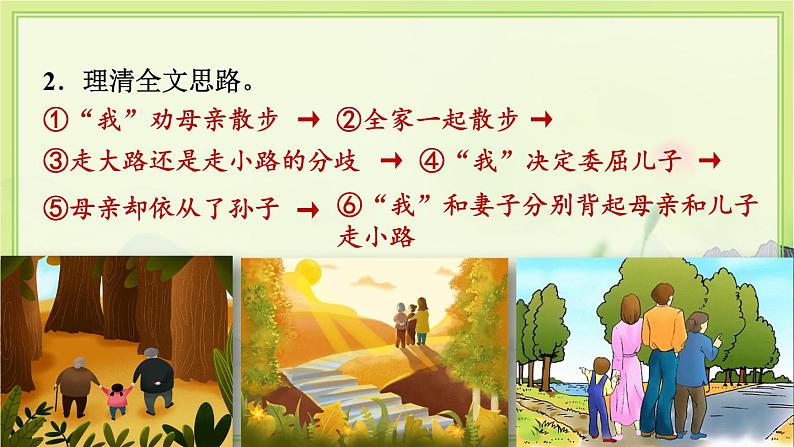 人教版语文七年级上册 第2单元 6  散步 PPT课件+教案07