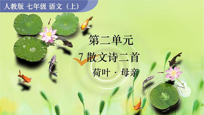 人教版语文七年级上册 第2单元 7  散文诗二首 PPT课件+教案01