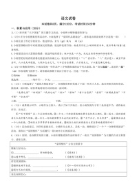 [语文]湖北省荆州市2023～2024学年九年级下学期6月月考语文试题（含答案）