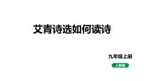 2024成都中考语文备考 艾青诗选如何读诗 （课件）