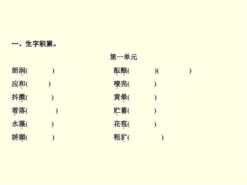 初一上语文课件(人教版)-期末专题复习 专题一 拼音与汉字第1页