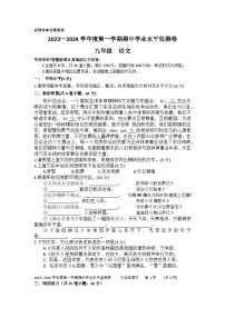 贵州省贵阳市息烽县2023—2024学年九年级上学期期中学业水平监测语文卷