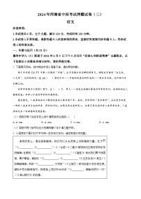 2024年河南省南阳市南召县中考三模语文试题（原卷版+解析版）