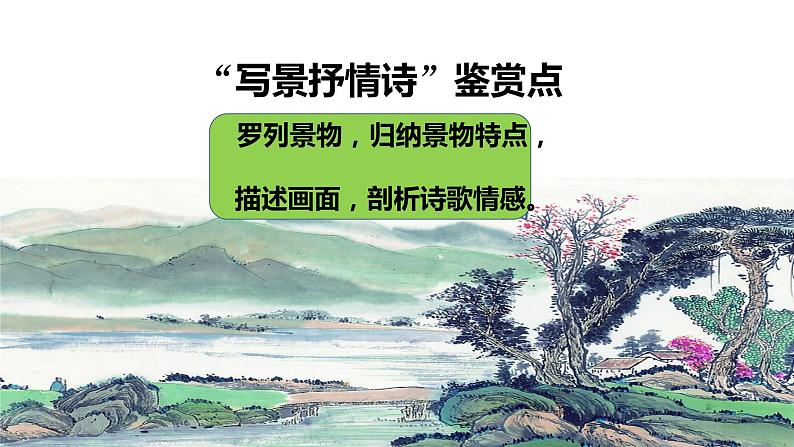 一切景语皆情语——古代诗歌鉴赏之写景抒情诗课件2第4页