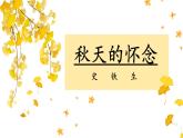 人教部编版初中语文七年级上册 《5.秋天的怀念》课件+教案