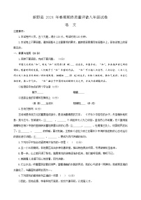 河南省南阳市新野县2023-2024学年八年级下学期期末考试语文试题