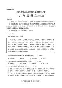 山东省济南市槐荫区2023-2024学年八年级下学期6月期末语文试题