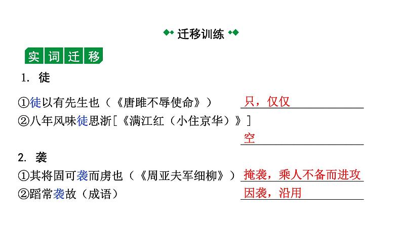 2024年湖北中考语文二轮复习 文言文阅读：课内外对比整篇迁移练（课件）08