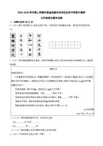 甘肃省武威市凉州区东河中学联片教研2023-2024学年七年级下学期期末语文试题