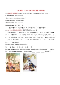 《水浒传》2024中考复习热点试题（含答案） 2024年中考专题复习资料名著阅读部分（长春专版）