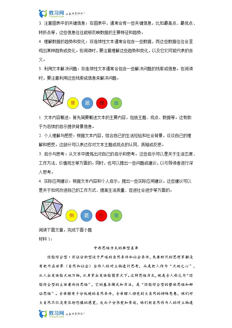 专题03 建议与启示-2024年中考语文非连续性文本阅读题答题模板（原卷版）第2页