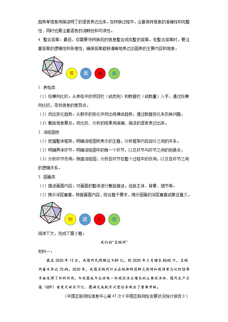 专题04 图文转换-2024年中考语文非连续性文本阅读题答题模板（解析版）第2页