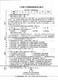 江西省上饶市余干县瑞洪中学2023-2024学年八年级下学期6月期末考试语文试题