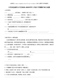 [语文]江苏省盐城市大丰区2023-2024学年八年级下学期期中语文试题